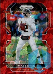 2021 Panini Prizm Red Cracked Ice Matt Ryan #324 Atlanta Falcons